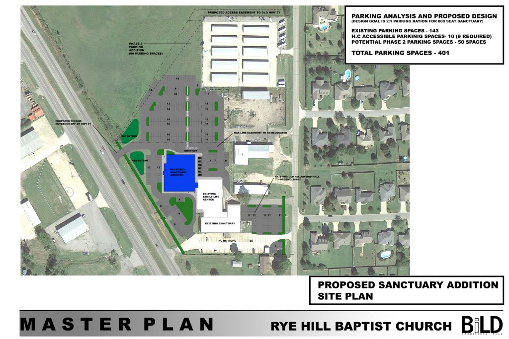 Rye Hill Baptist Master Plan - Site Plan Board